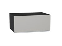Кухонный  Шкаф верхний горизонтальный глубокий Фьюжн Graphite, Silky Light Grey, 800, каркас ЛДСП  Graphite, фасад МДФ  Silky Light Grey,  358*800*576 sppr5VVTtoAR66549