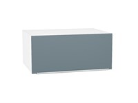 Кухонный  Шкаф верхний горизонтальный глубокий Фьюжн Белый, Silky Blue, 800, каркас ЛДСП  Белый, фасад МДФ  Silky Blue,  358*800*576 sppr5VVTtoAR51869