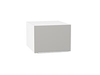 Кухонный  Шкаф верхний горизонтальный глубокий Фьюжн Белый, Silky Light Grey, 500, каркас ЛДСП  Белый, фасад МДФ  Silky Light Grey,  358*500*576 sppr5VVTtoAR66541