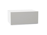 Кухонный  Шкаф верхний горизонтальный глубокий Фьюжн Белый, Silky Light Grey, 800, каркас ЛДСП  Белый, фасад МДФ  Silky Light Grey,  358*800*576 sppr5VVTtoAR66543