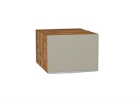 Кухонный  Шкаф верхний горизонтальный глубокий Фьюжн Дуб Вотан, Silky Grey, 500, каркас ЛДСП  Дуб Вотан, фасад МДФ  Silky Grey,  358*500*576 sppr5VVTtoAR60621
