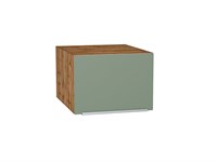 Кухонный  Шкаф верхний горизонтальный глубокий Фьюжн Дуб Вотан, Silky Mint, 500, каркас ЛДСП  Дуб Вотан, фасад МДФ  Silky Mint,  358*500*576 sppr5VVTtoAR60624