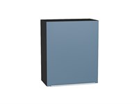 Кухонный  Шкаф верхний с 1-ой дверцей Фьюжн Graphite, Silky Blue, 720, 600, каркас ЛДСП  Graphite, фасад МДФ  Silky Blue,  716*600*320 sppr5VVTtoAR52029