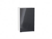 Кухонный  Шкаф верхний с 1-ой дверцей Фьюжн Белый, Anthracite, 720, 450, каркас ЛДСП  Белый, фасад МДФ  Anthracite,  716*450*320 sppr5VVTtoAR39658