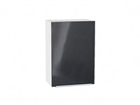 Кухонный  Шкаф верхний с 1-ой дверцей Фьюжн Белый, Anthracite, 720, 500, каркас ЛДСП  Белый, фасад МДФ  Anthracite,  716*500*320 sppr5VVTtoAR39723