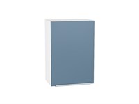 Кухонный  Шкаф верхний с 1-ой дверцей Фьюжн Белый, Silky Blue, 720, 500, каркас ЛДСП  Белый, фасад МДФ  Silky Blue,  716*500*320 sppr5VVTtoAR52019