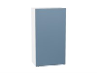 Кухонный  Шкаф верхний с 1-ой дверцей Фьюжн Белый, Silky Blue, 920, 500, каркас ЛДСП  Белый, фасад МДФ  Silky Blue,  920*500*320 sppr5VVTtoAR52024