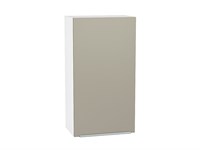 Кухонный  Шкаф верхний с 1-ой дверцей Фьюжн Белый, Silky Grey, 920, 500, каркас ЛДСП  Белый, фасад МДФ  Silky Grey,  920*500*320 sppr5VVTtoAR51980