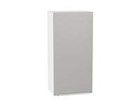 Кухонный  Шкаф верхний с 1-ой дверцей Фьюжн Белый, Silky Light Grey, 920, 450, каркас ЛДСП  Белый, фасад МДФ  Silky Light Grey,  920*450*320 sppr5VVTtoAR66583
