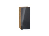 Кухонный  Шкаф верхний с 1-ой дверцей Фьюжн Дуб Вотан, Anthracite, 720, 300, каркас ЛДСП  Дуб Вотан, фасад МДФ  Anthracite,  716*300*320 sppr5VVTtoAR60799