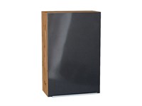 Кухонный  Шкаф верхний с 1-ой дверцей Фьюжн Дуб Вотан, Anthracite, 920, 600, каркас ЛДСП  Дуб Вотан, фасад МДФ  Anthracite,  920*600*320 sppr5VVTtoAR60808