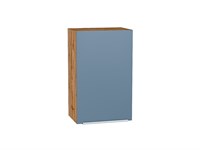 Кухонный  Шкаф верхний с 1-ой дверцей Фьюжн Дуб Вотан, Silky Blue, 720, 450, каркас ЛДСП  Дуб Вотан, фасад МДФ  Silky Blue,  716*450*320 sppr5VVTtoAR60781