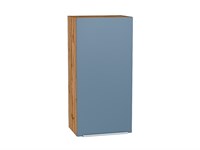 Кухонный  Шкаф верхний с 1-ой дверцей Фьюжн Дуб Вотан, Silky Blue, 920, 450, каркас ЛДСП  Дуб Вотан, фасад МДФ  Silky Blue,  920*450*320 sppr5VVTtoAR60786