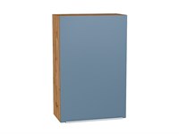 Кухонный  Шкаф верхний с 1-ой дверцей Фьюжн Дуб Вотан, Silky Blue, 920, 600, каркас ЛДСП  Дуб Вотан, фасад МДФ  Silky Blue,  920*600*320 sppr5VVTtoAR60788