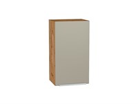 Кухонный  Шкаф верхний с 1-ой дверцей Фьюжн Дуб Вотан, Silky Grey, 720, 400, каркас ЛДСП  Дуб Вотан, фасад МДФ  Silky Grey,  716*400*320 sppr5VVTtoAR60760