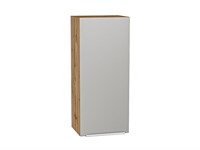 Кухонный  Шкаф верхний с 1-ой дверцей Фьюжн Дуб Вотан, Silky Light Grey, 920, 400, каркас ЛДСП  Дуб Вотан, фасад МДФ  Silky Light Grey,  920*400*320 sppr5VVTtoAR66594
