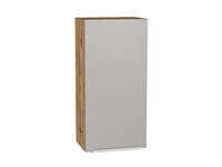 Кухонный  Шкаф верхний с 1-ой дверцей Фьюжн Дуб Вотан, Silky Light Grey, 920, 450, каркас ЛДСП  Дуб Вотан, фасад МДФ  Silky Light Grey,  920*450*320 sppr5VVTtoAR66595