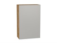 Кухонный  Шкаф верхний с 1-ой дверцей Фьюжн Дуб Вотан, Silky Light Grey, 920, 600, каркас ЛДСП  Дуб Вотан, фасад МДФ  Silky Light Grey,  920*600*320 sppr5VVTtoAR66597