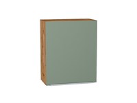 Кухонный  Шкаф верхний с 1-ой дверцей Фьюжн Дуб Вотан, Silky Mint, 720, 600, каркас ЛДСП  Дуб Вотан, фасад МДФ  Silky Mint,  716*600*320 sppr5VVTtoAR60773