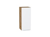 Кухонный  Шкаф верхний с 1-ой дверцей Фьюжн Дуб Вотан, Silky White, 720, 300, каркас ЛДСП  Дуб Вотан, фасад МДФ  Silky White,  716*300*320 sppr5VVTtoAR60739