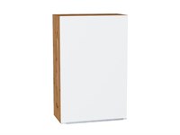 Кухонный  Шкаф верхний с 1-ой дверцей Фьюжн Дуб Вотан, Silky White, 920, 600, каркас ЛДСП  Дуб Вотан, фасад МДФ  Silky White,  920*600*320 sppr5VVTtoAR60748
