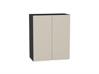 Кухонный  Шкаф верхний с 2-мя дверцами Фьюжн Graphite, Cream Silk, 720, 600, каркас ЛДСП  Graphite, фасад МДФ  Cream Silk,  716*600*320 sppr5VVTtoAR71939