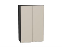 Кухонный  Шкаф верхний с 2-мя дверцами Фьюжн Graphite, Cream Silk, 920, 600, каркас ЛДСП  Graphite, фасад МДФ  Cream Silk,  920*600*320 sppr5VVTtoAR71941