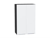 Кухонный  Шкаф верхний с 2-мя дверцами Фьюжн Graphite, Silky White, 920, 600, каркас ЛДСП  Graphite, фасад МДФ  Silky White,  920*600*320 sppr5VVTtoAR52047