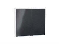 Кухонный  Шкаф верхний с 2-мя дверцами Фьюжн Белый, Anthracite, 720, 800, каркас ЛДСП  Белый, фасад МДФ  Anthracite,  716*800*320 sppr5VVTtoAR36780