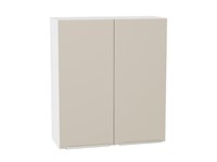 Кухонный  Шкаф верхний с 2-мя дверцами Фьюжн Белый, Cream Silk, 920, 800, каркас ЛДСП  Белый, фасад МДФ  Cream Silk,  920*800*320 sppr5VVTtoAR71906