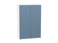 Кухонный  Шкаф верхний с 2-мя дверцами Фьюжн Белый, Silky Blue, 920, 600, каркас ЛДСП  Белый, фасад МДФ  Silky Blue,  920*600*320 sppr5VVTtoAR52062