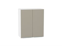 Кухонный  Шкаф верхний с 2-мя дверцами Фьюжн Белый, Silky Grey, 720, 600, каркас ЛДСП  Белый, фасад МДФ  Silky Grey,  716*600*320 sppr5VVTtoAR52037