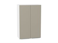 Кухонный  Шкаф верхний с 2-мя дверцами Фьюжн Белый, Silky Grey, 920, 600, каркас ЛДСП  Белый, фасад МДФ  Silky Grey,  920*600*320 sppr5VVTtoAR52050