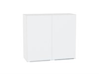 Кухонный  Шкаф верхний с 2-мя дверцами Фьюжн Белый, Silky White, 720, 800, каркас ЛДСП  Белый, фасад МДФ  Silky White,  716*800*320 sppr5VVTtoAR52043