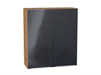 Кухонный  Шкаф верхний с 2-мя дверцами Фьюжн Дуб Вотан, Anthracite, 920, 800, каркас ЛДСП  Дуб Вотан, фасад МДФ  Anthracite,  920*800*320 sppr5VVTtoAR60836