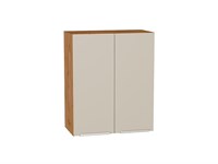 Кухонный  Шкаф верхний с 2-мя дверцами Фьюжн Дуб Вотан, Cream Silk, 720, 600, каркас ЛДСП  Дуб Вотан, фасад МДФ  Cream Silk,  716*600*320 sppr5VVTtoAR71935