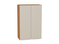 Кухонный  Шкаф верхний с 2-мя дверцами Фьюжн Дуб Вотан, Cream Silk, 920, 600, каркас ЛДСП  Дуб Вотан, фасад МДФ  Cream Silk,  920*600*320 sppr5VVTtoAR71937
