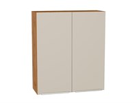 Кухонный  Шкаф верхний с 2-мя дверцами Фьюжн Дуб Вотан, Cream Silk, 920, 800, каркас ЛДСП  Дуб Вотан, фасад МДФ  Cream Silk,  920*800*320 sppr5VVTtoAR71938