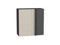 Кухонный  Шкаф верхний прямой угловой Фьюжн Graphite, Cream Silk, 720, каркас ЛДСП  Graphite, фасад МДФ  Cream Silk,  716*700*345 sppr5VVTtoAR71889