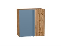 Кухонный  Шкаф верхний прямой угловой Фьюжн Дуб Вотан, Silky Blue, 720, каркас ЛДСП  Дуб Вотан, фасад МДФ  Silky Blue,  716*700*345 sppr5VVTtoAR60688