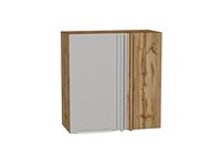 Кухонный  Шкаф верхний прямой угловой Фьюжн Дуб Вотан, Silky Light Grey, 720, каркас ЛДСП  Дуб Вотан, фасад МДФ  Silky Light Grey,  716*700*345 sppr5VVTtoAR66570