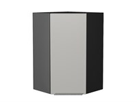 Кухонный  Шкаф верхний угловой Фьюжн Graphite, Silky Light Grey, 920, каркас ЛДСП  Graphite, фасад МДФ  Silky Light Grey,  920*600*600 sppr5VVTtoAR66634