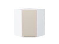 Кухонный  Шкаф верхний угловой Фьюжн Белый, Cream Silk, 720, каркас ЛДСП  Белый, фасад МДФ  Cream Silk,  716*600*600 sppr5VVTtoAR71909