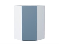 Кухонный  Шкаф верхний угловой Фьюжн Белый, Silky Blue, 920, каркас ЛДСП  Белый, фасад МДФ  Silky Blue,  920*600*600 sppr5VVTtoAR52099