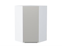 Кухонный  Шкаф верхний угловой Фьюжн Белый, Silky Light Grey, 920, каркас ЛДСП  Белый, фасад МДФ  Silky Light Grey,  920*600*600 sppr5VVTtoAR66630