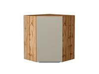 Кухонный  Шкаф верхний угловой Фьюжн Дуб Вотан, Silky Grey, 720, каркас ЛДСП  Дуб Вотан, фасад МДФ  Silky Grey,  716*600*600 sppr5VVTtoAR60905