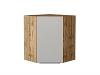 Кухонный  Шкаф верхний угловой Фьюжн Дуб Вотан, Silky Light Grey, 720, каркас ЛДСП  Дуб Вотан, фасад МДФ  Silky Light Grey,  716*600*600 sppr5VVTtoAR66631