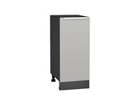 Кухонный  Шкаф нижний с 1-ой дверцей Фьюжн Graphite, Silky Light Grey, 350, каркас ЛДСП  Graphite, фасад МДФ  Silky Light Grey,  816*350*480 sppr5VVTtoAR66670
