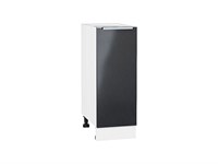 Кухонный  Шкаф нижний с 1-ой дверцей Фьюжн Белый, Anthracite, 300, каркас ЛДСП  Белый, фасад МДФ  Anthracite,  816*300*480 sppr5VVTtoAR36807