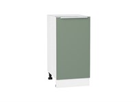 Кухонный  Шкаф нижний с 1-ой дверцей Фьюжн Белый, Silky Mint, 400, каркас ЛДСП  Белый, фасад МДФ  Silky Mint,  816*400*480 sppr5VVTtoAR52174